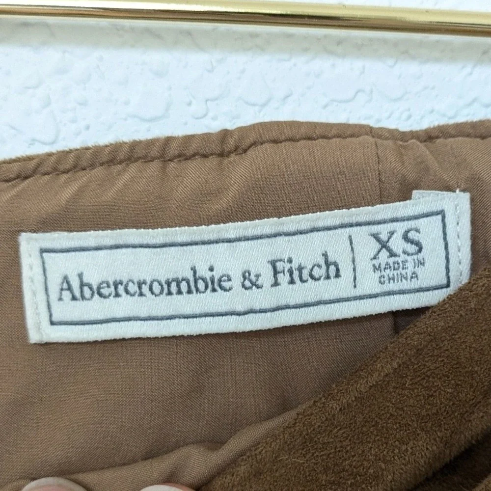 Abercrombie &‎ Finch Vegan Suede Mini Skirt Wrap Style Women's XS